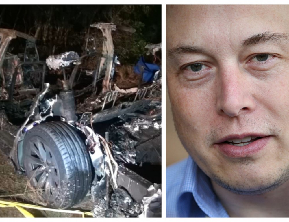 Ce spune Elon Musk despre accidentul în care a fost implicată o mașină Tesla. Două persoane și-au pierdut viețile pe loc